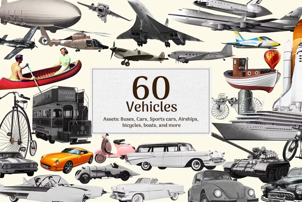 1900+ Vintage Collage Creator Bundle