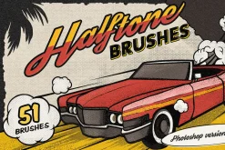 Vintage Comic Book Halftone Brushes