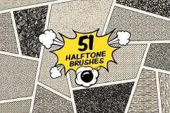 Vintage Comic Book Halftone Brushes