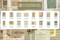 (170) Vintage Ephemera Paper Pack