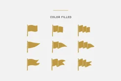 Vintage Flags Vector