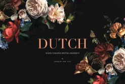 Vintage Floral Clip Art - Dutch