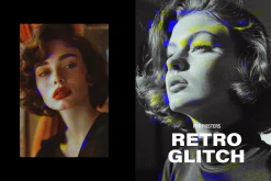 Vintage Glitch Poster Effect
