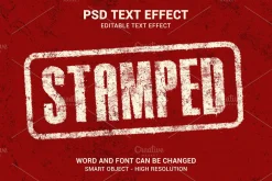 Vintage Grunge Stamp Text Effect