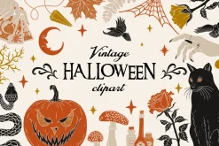 Vintage Halloween Clipart