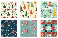 Vintage Holiday Digital Paper