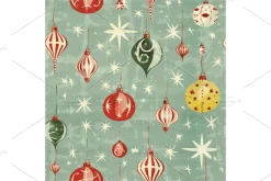 Vintage Holiday Digital Paper