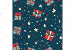 Vintage Holiday Digital Paper