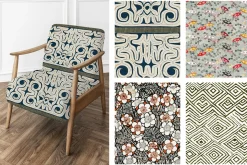 Vintage Japan Seamless Patterns 1