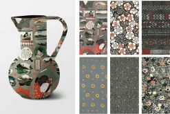 Vintage Japan Seamless Patterns 1
