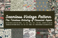 Vintage Japan Seamless Patterns 1