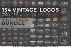 382 Vintage Logos Bundle