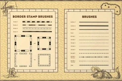 Vintage Map: Procreate Brushes
