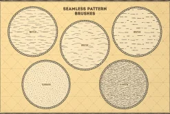 Vintage Map: Procreate Brushes