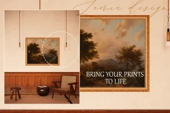Vintage Mockup Frame for art