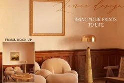 Vintage Mockup Frame for art