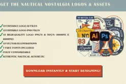 Vintage Nautical Logo Pack