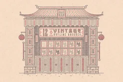12 Vintage Outline Brushes