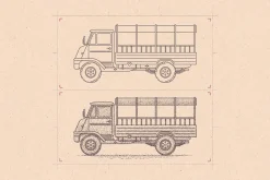 12 Vintage Outline Brushes