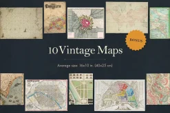 165 Vintage Paper Ephemera Vol. 1