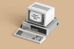 Vintage PC IBM Model 5150 Mockup