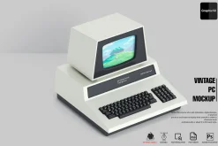 Vintage PC Mockup Commodore