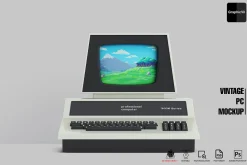 Vintage PC Mockup Commodore