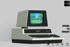 Vintage PC Mockup Commodore
