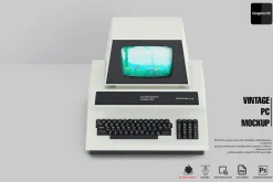 Vintage PC Mockup Commodore