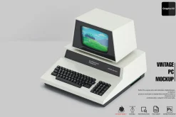 Vintage PC Mockup Commodore