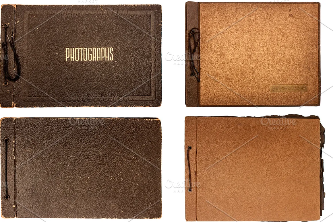 Vintage Photo Album Cover Textures