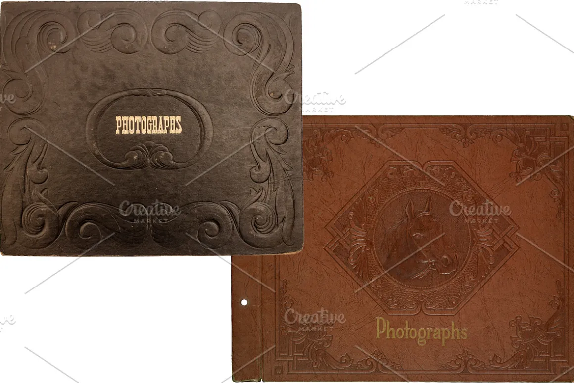 Vintage Photo Album Cover Textures