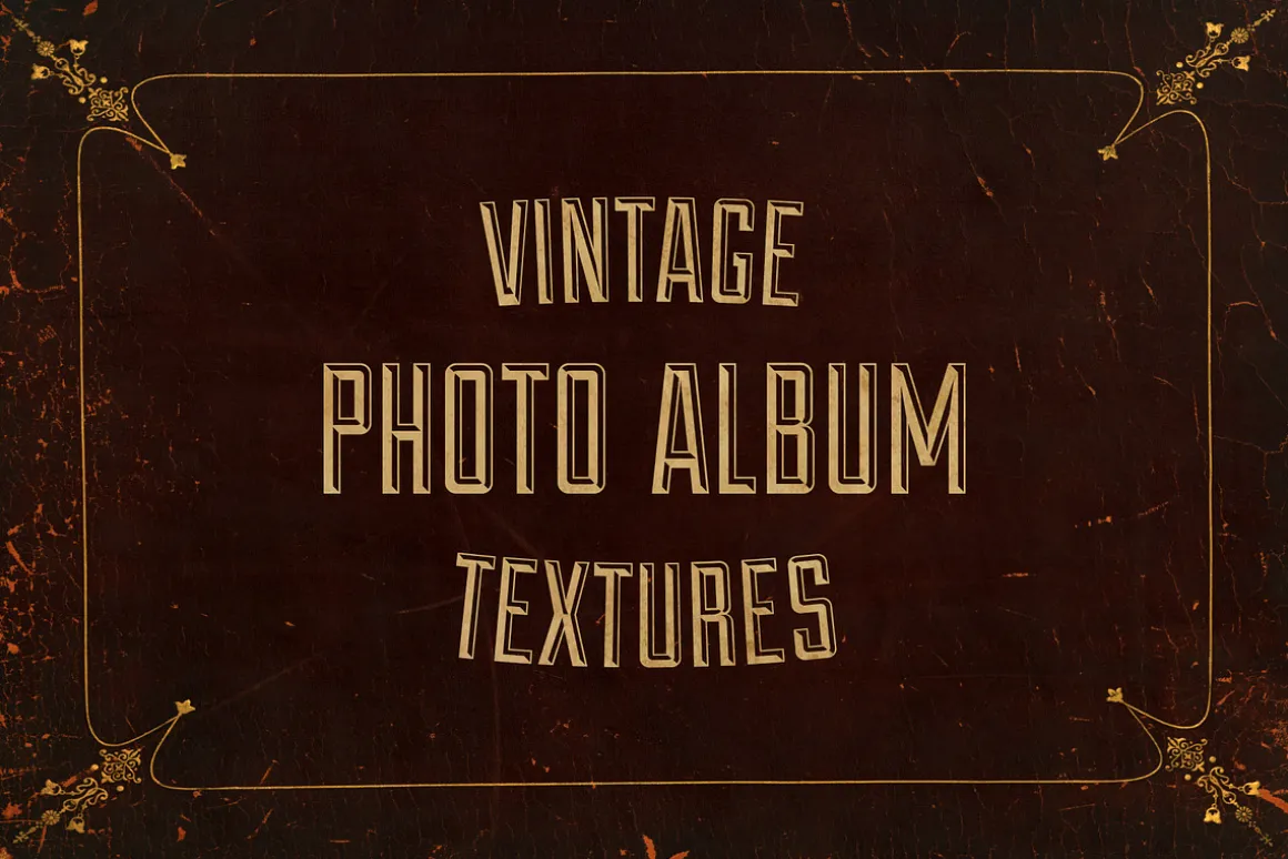 Vintage Photo Album Cover Textures
