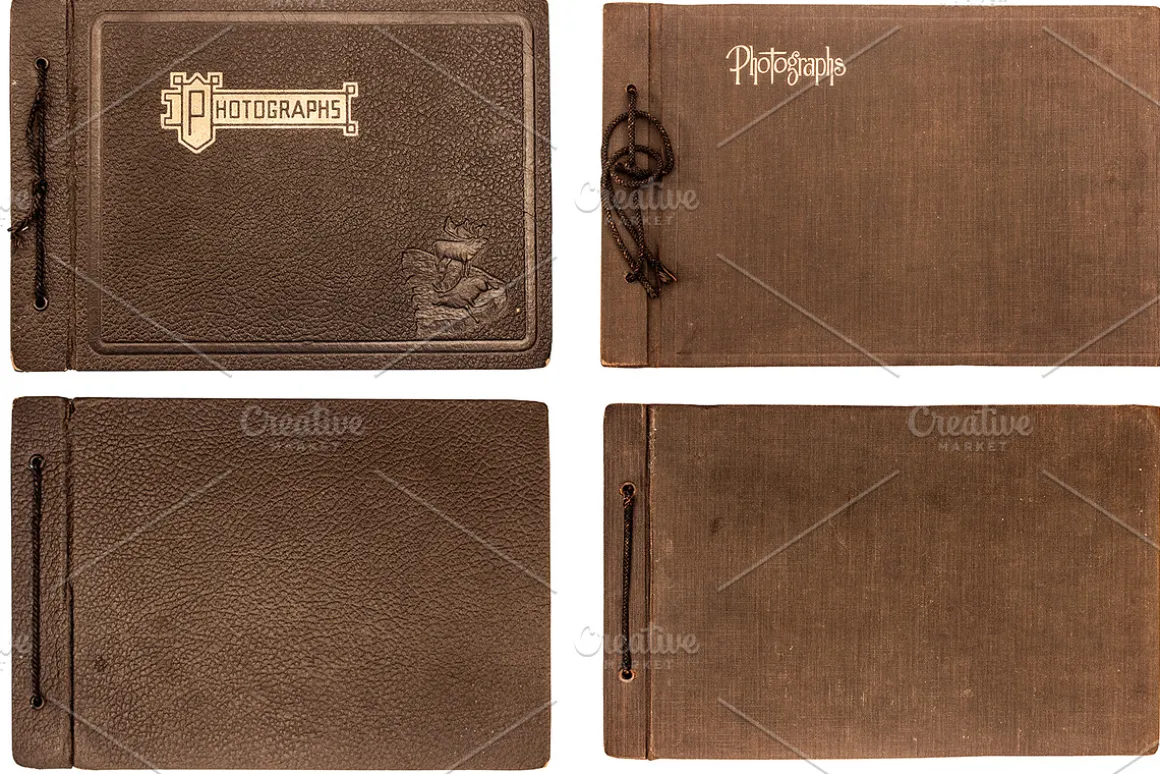 Vintage Photo Album Cover Textures