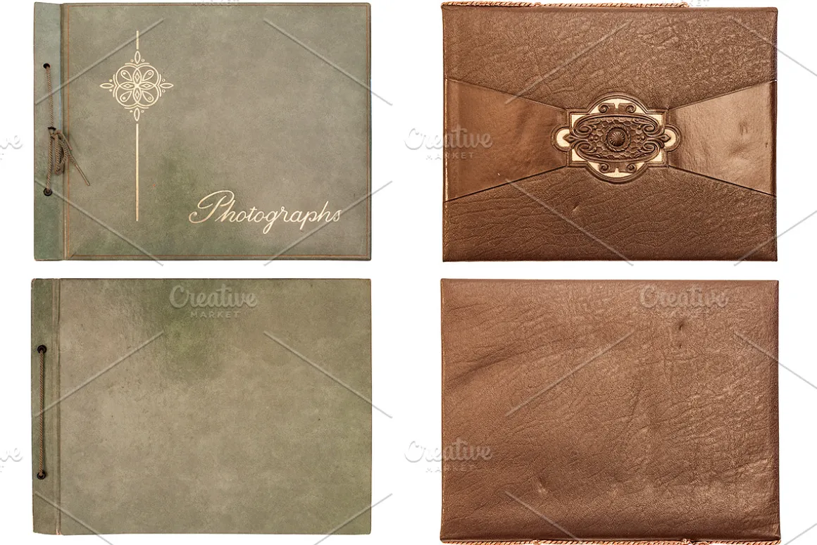 Vintage Photo Album Cover Textures