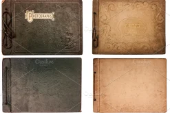 Vintage Photo Album Cover Textures