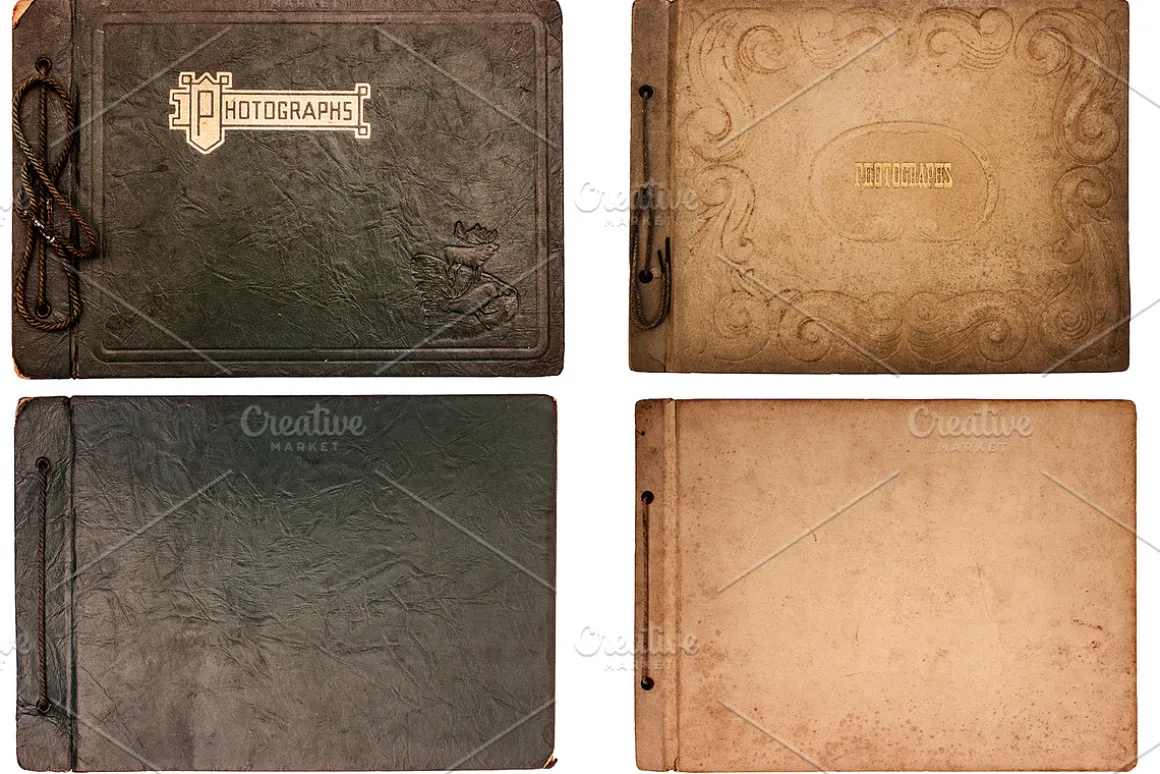 Vintage Photo Album Cover Textures