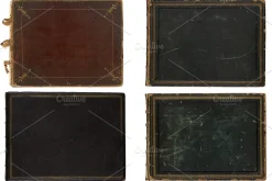 Vintage Photo Album Cover Textures