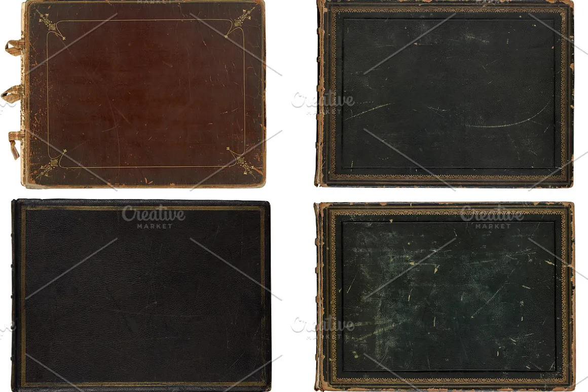 Vintage Photo Album Cover Textures