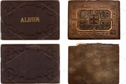 Vintage Photo Album Cover Textures