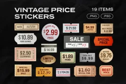 Vintage Price Stickers