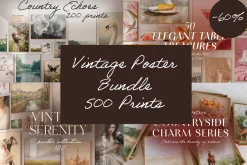 Vintage Print & Poster Bundle