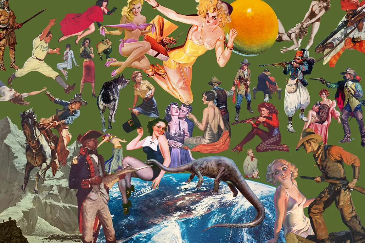 170+ Vintage Pulp Collage Elements