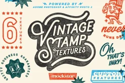 Vintage Stamp Texture Effects
