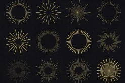 12 Vintage Sunbursts