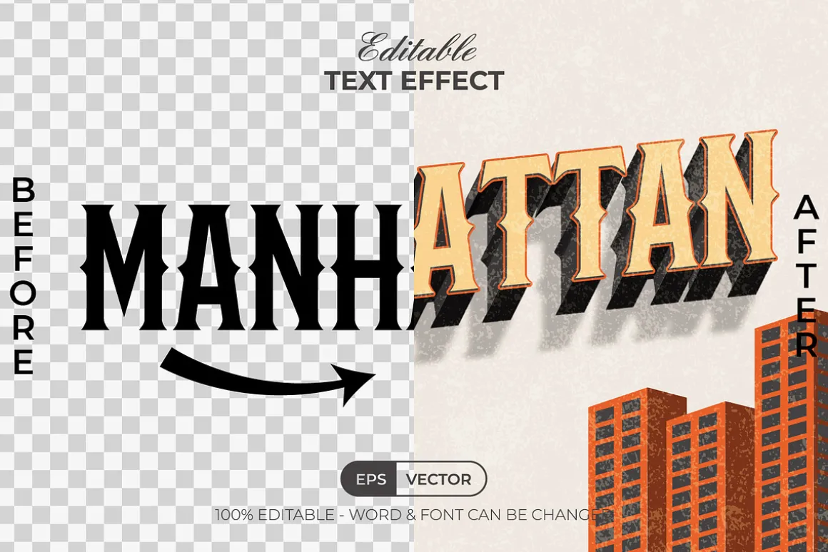 Vintage Text Effect Style