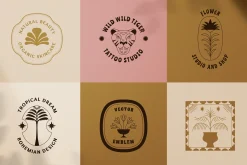 Vintage vector logos