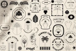 Vintage vector logos