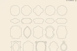 Vintage vector logos