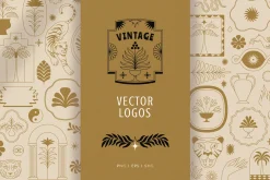 Vintage vector logos